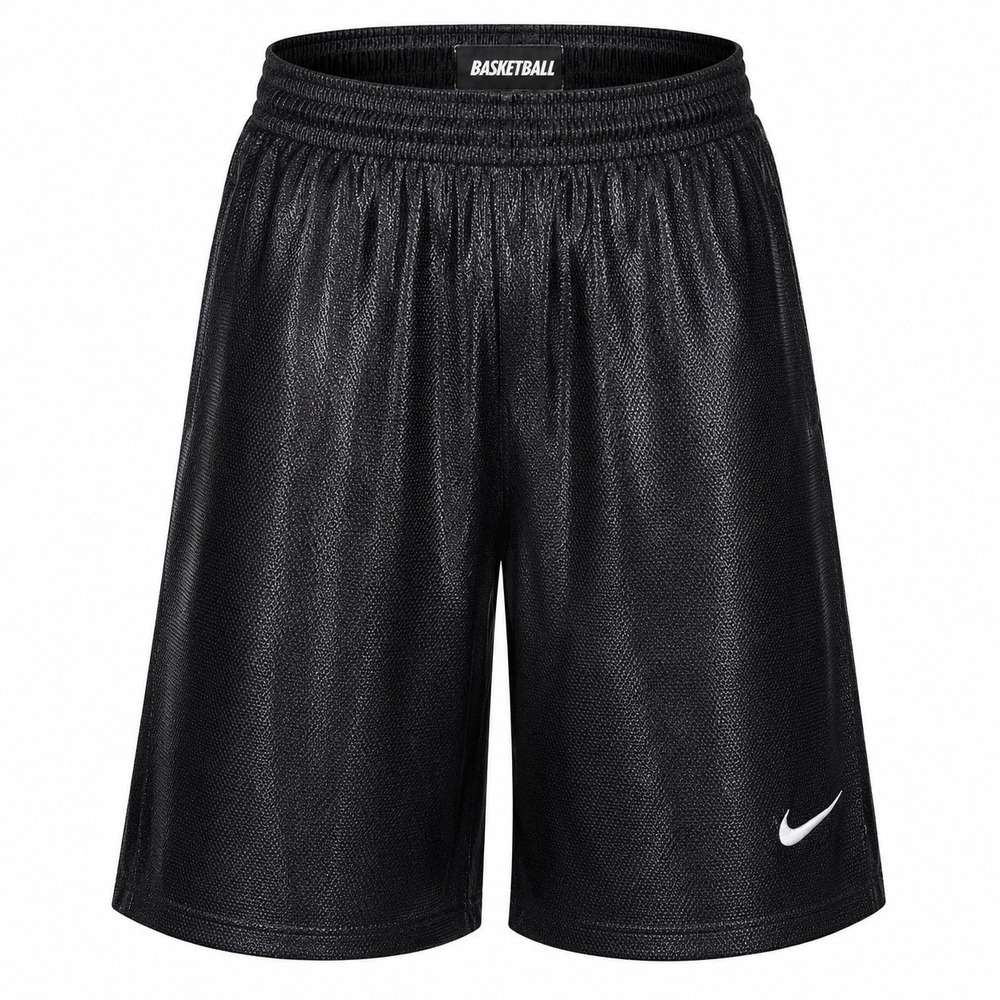 Nike Basketball Athletic Shorts Men's Medium Black Mesh 9" Y2K Shimmer Dazzle